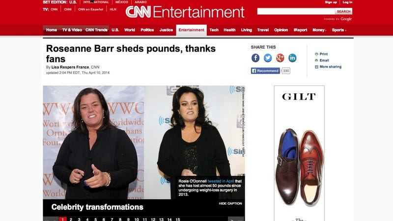 Illustration for article titled Roseanne Barr and Rosie O'Donnell Don't Mind If You Confuse Them