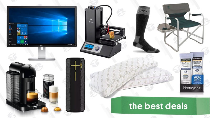 Illustration for article titled Friday's Best Deals: 4K Monitor, 3D Printers, Waterproof Speaker, and More