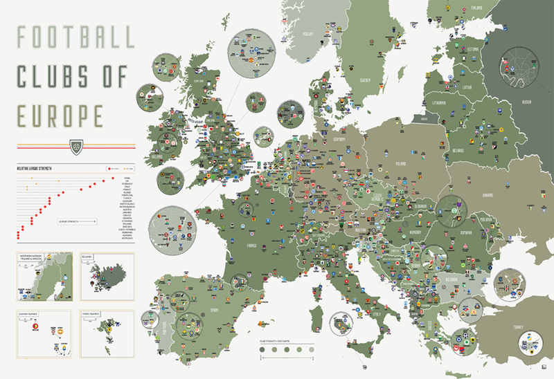 Take 20 Off Pop Chart Lab S Newest Map Print Football Clubs Of Europe Football Clubs Of Europe Pop Chart Lab 20 Off With Promo Code Pe