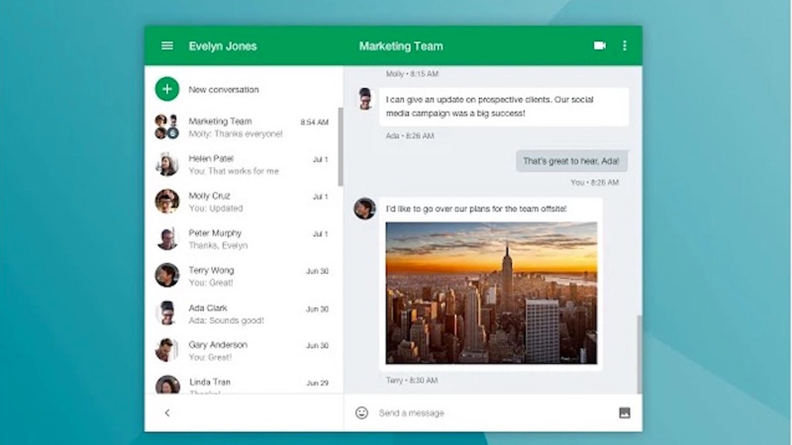 chatty for google hangouts