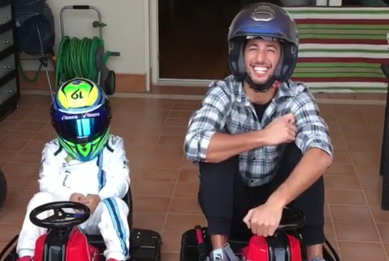 Illustration for article titled Watch F1 Driver Daniel Ricciardo Lose To A Child