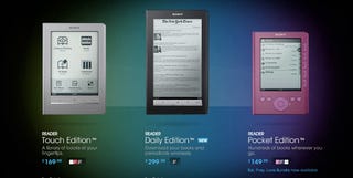 Illustration for article titled Sony Cuts Prices On Their E-Readers Too