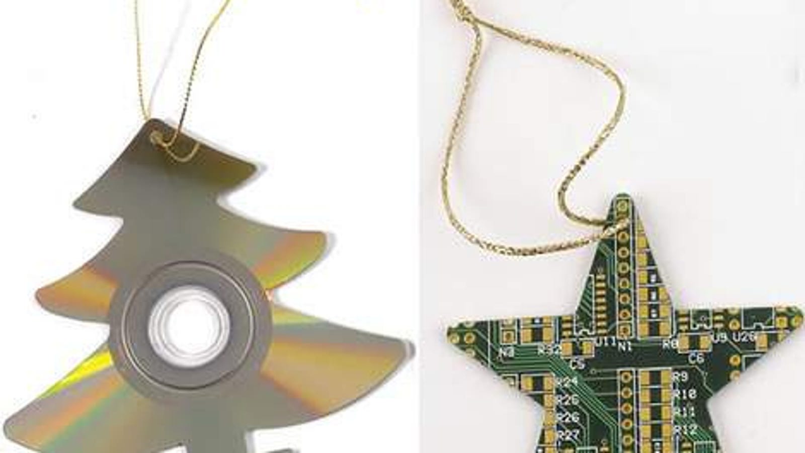 Recycled Xmas Decorations — May All Your Christmases Be Geek