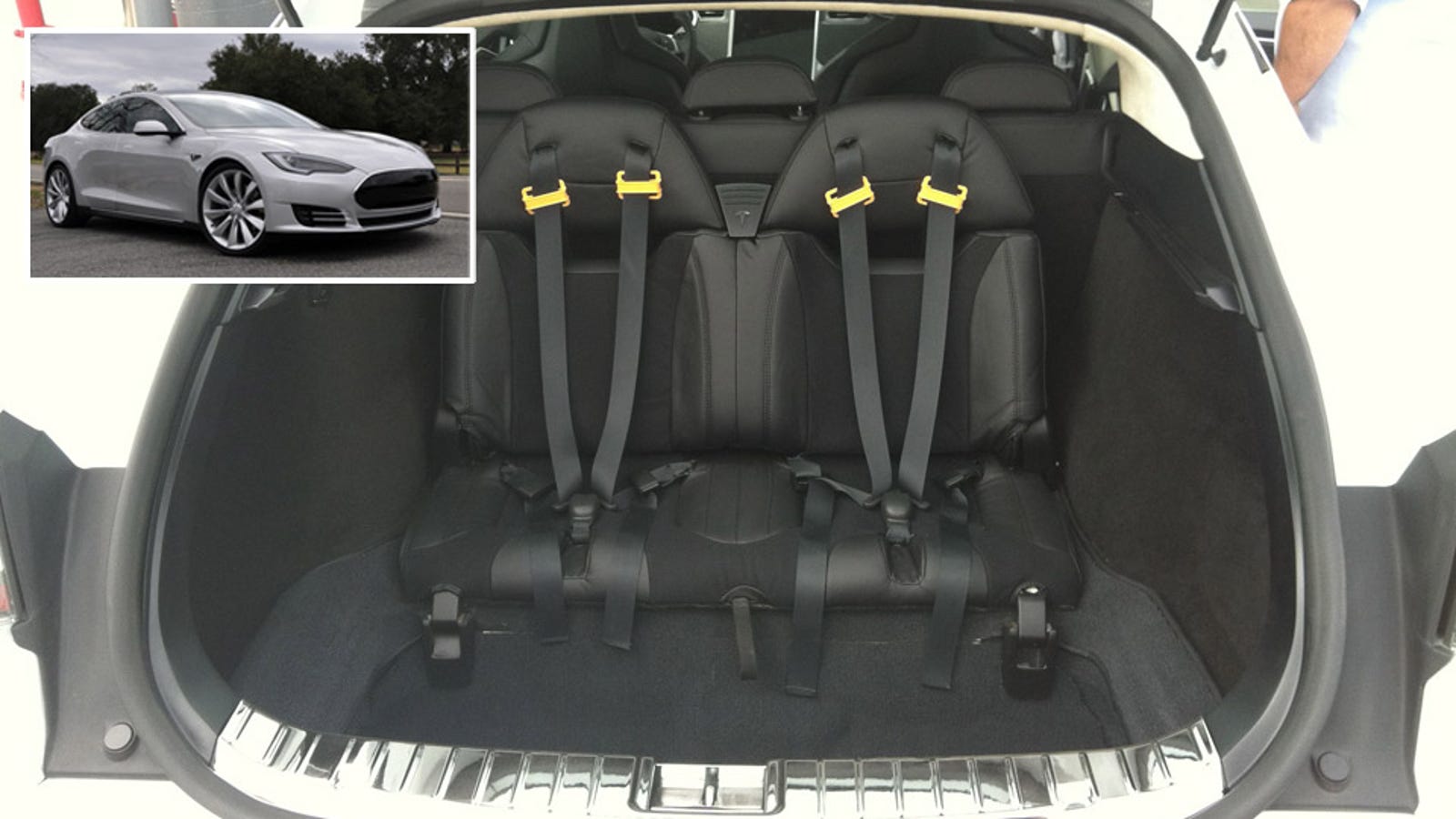 Why Tesla's Model S has jump seats from a '60s wagon