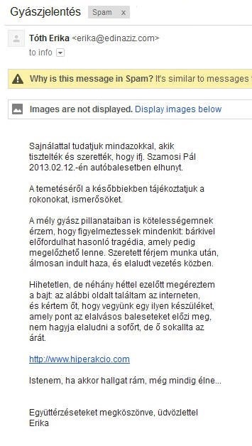 Illustration for article titled Gyászhírrel reklámoz a spammelők legalja