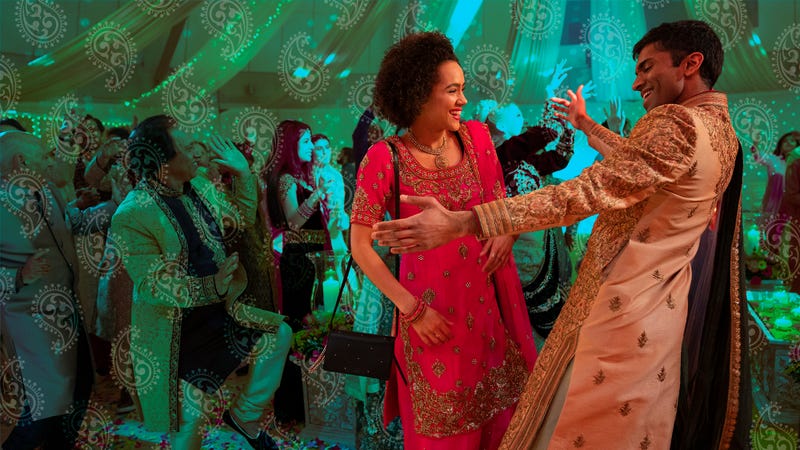 Hulu Four Weddings and a Funeral Bash and Fatima traditional wedding, Kash and Maya