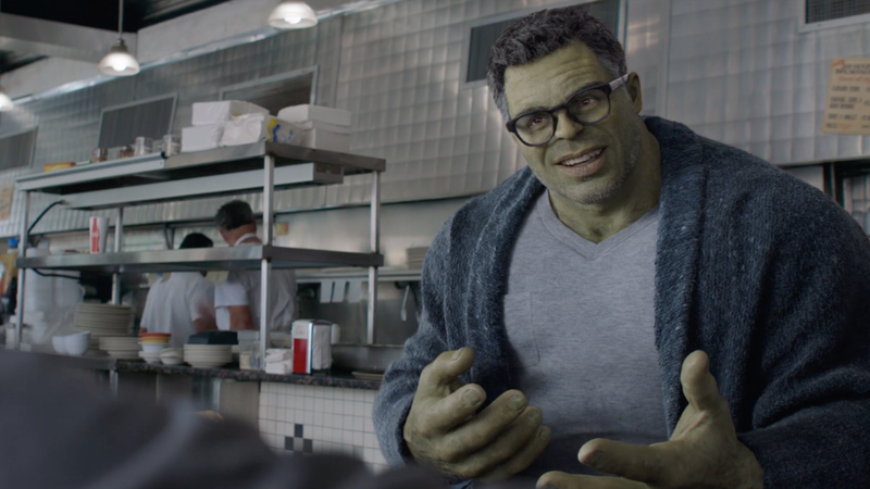 Mark Ruffalo as Professor Hulk in Avengers: Endgame.