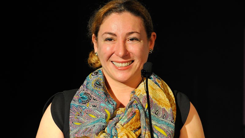 Jessica Richman, Co-founder and CEO of uBiome is presented with an award at the IVY Innovator Technology Awards in 2015.