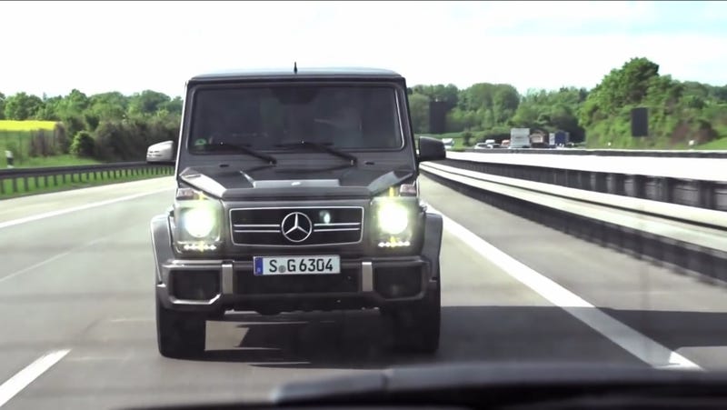 Illustration for article titled When is it acceptable to high-beam slower traffic on the motorway/highway?