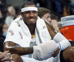 Illustration for article titled Medic! More Bandages! Melo Goes Down