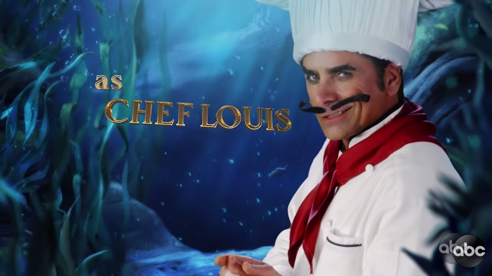 John Stamos Plays Chef in Little Mermaid Live Teaser