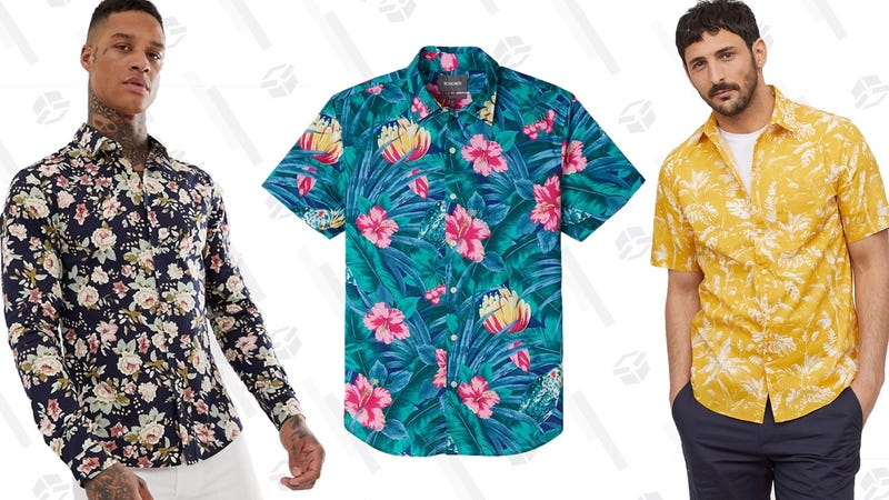 ASOS Design Skinny Fit Floral Shirt | Bonobos Riviera Shirt | H&amp;M Short-Sleeve Shirt