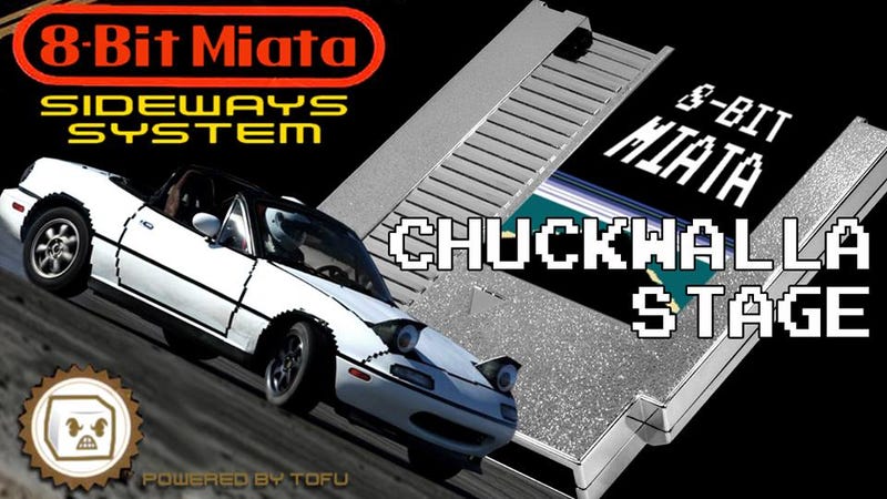 Illustration for article titled The 8-Bit Miata Drift Car Returns: Chuckwalla Stage