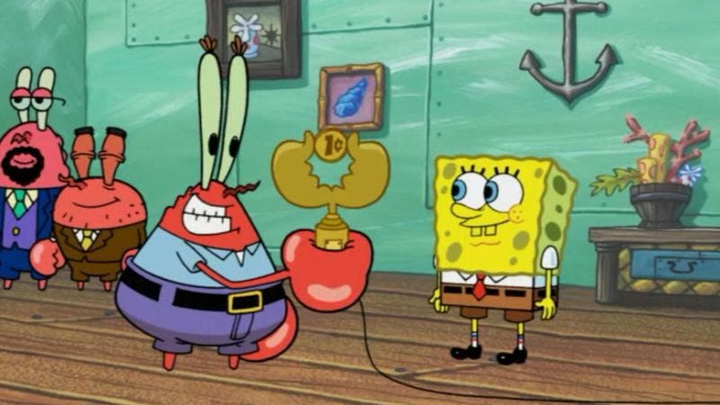 Mr. Krabs was Spongebob Squarepants’ award-winning cheapskate