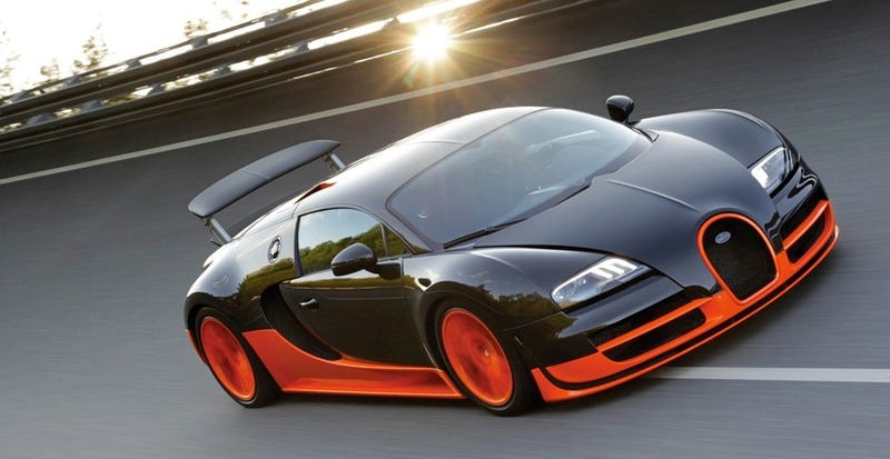 How many bugatti veyrons are there
