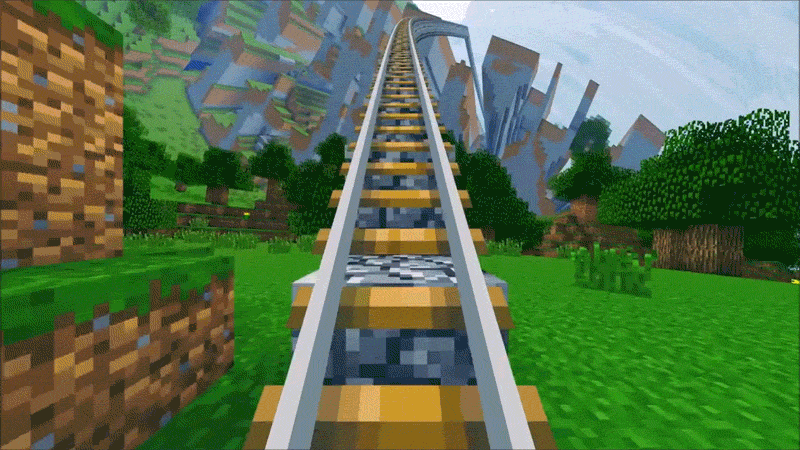 Roller Coaster ride in Minecraft | OffGamers Blog
