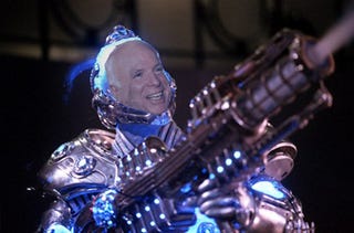 Illustration for article titled McCain Proposes $300 Million Prize to Develop Next-Gen Battery for Cars, Cybernetic Cryo-Suits