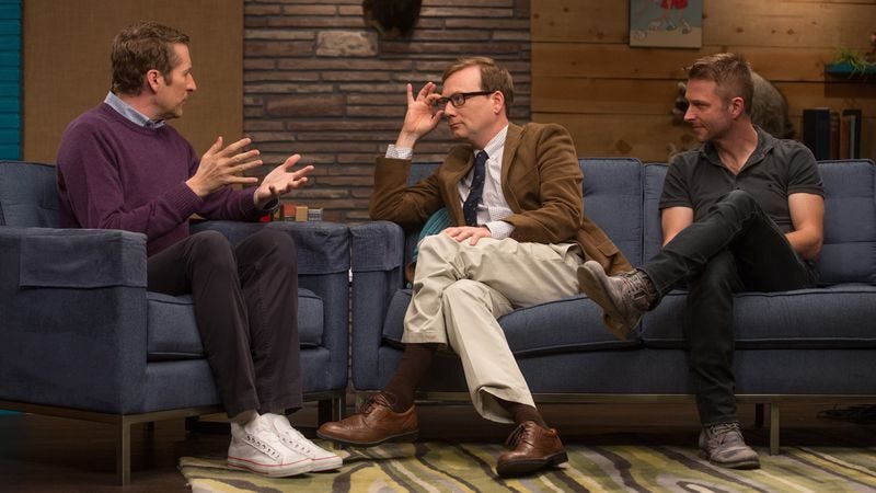Scott Aukerman, Andy Daly, Chris Hardwick