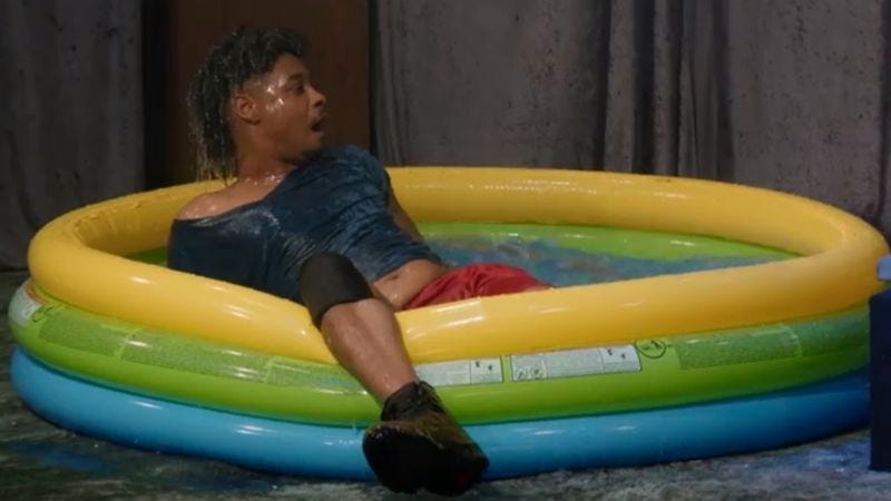 Danny Brown is all wet (Photo via screencap)