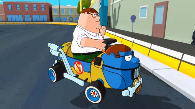 Cursed Mario Kart Clone Starring Peter Griffin Is Actually Pretty Good