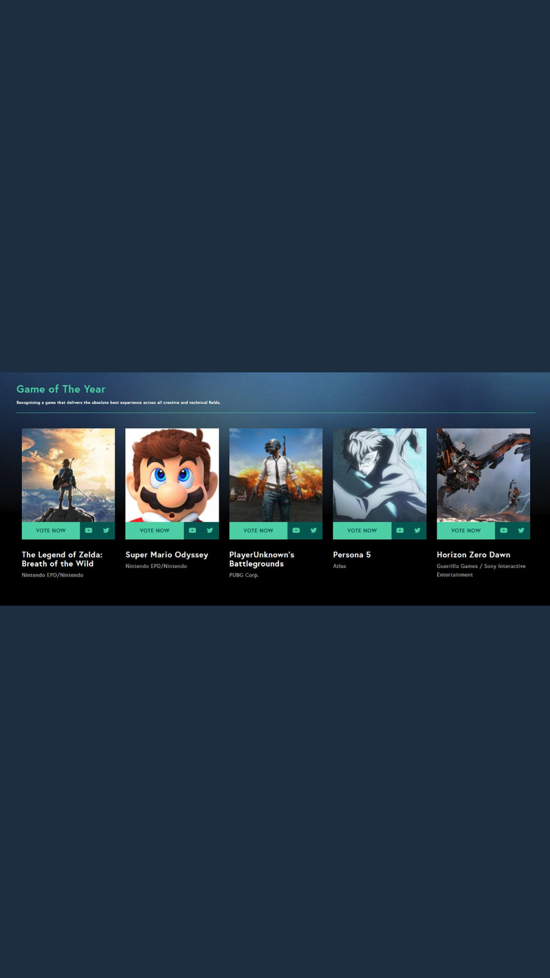 2017 Nominations