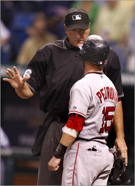 Illustration for article titled Baseball Umpire Doesn't See Anything Wrong Here