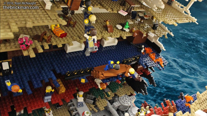 120,000-Piece Lego Model of the Titanic Breaking in Half Is Heartbreakingly Beautiful