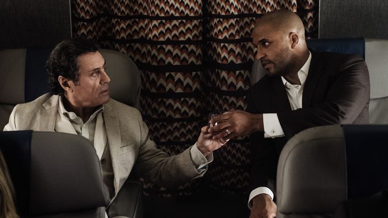 Ian McShane and Ricky Whittle star in American Gods (Photo: Starz Network)