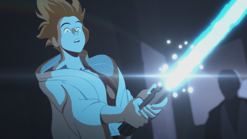luke holding lightsaber
