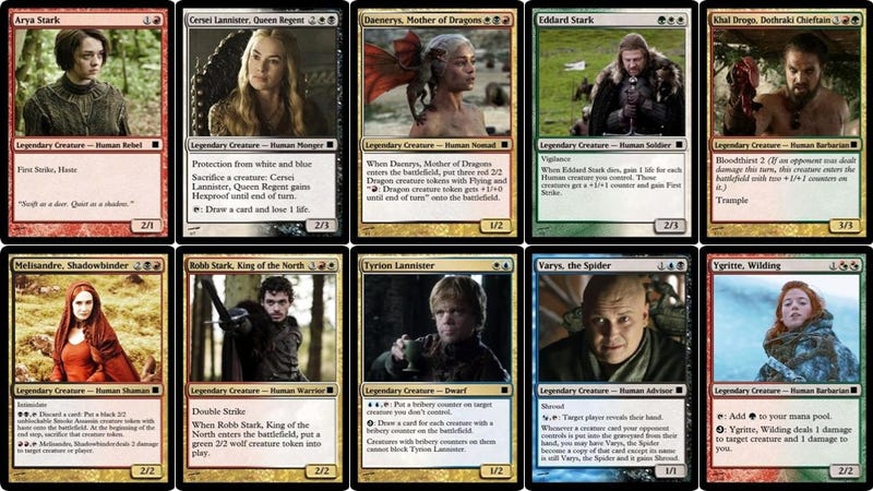 Id Collect The Hell Out Of These Game Of Thrones Magic Cards