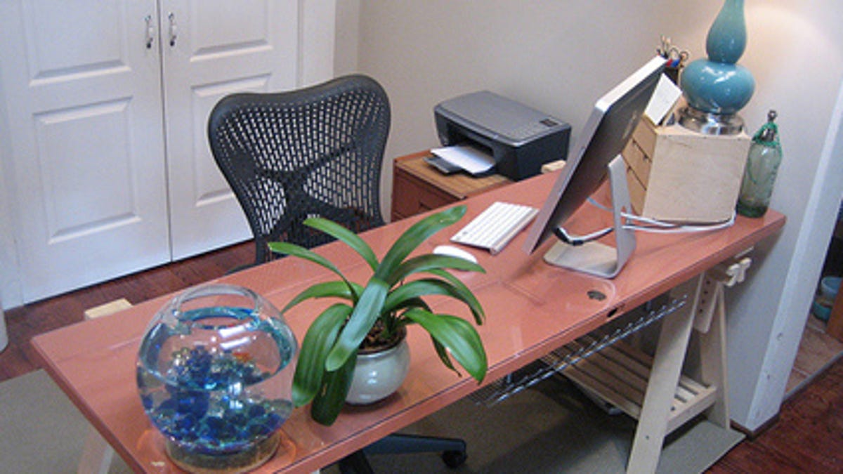 Workspace Inspiration Embracing The Door As Desk Option