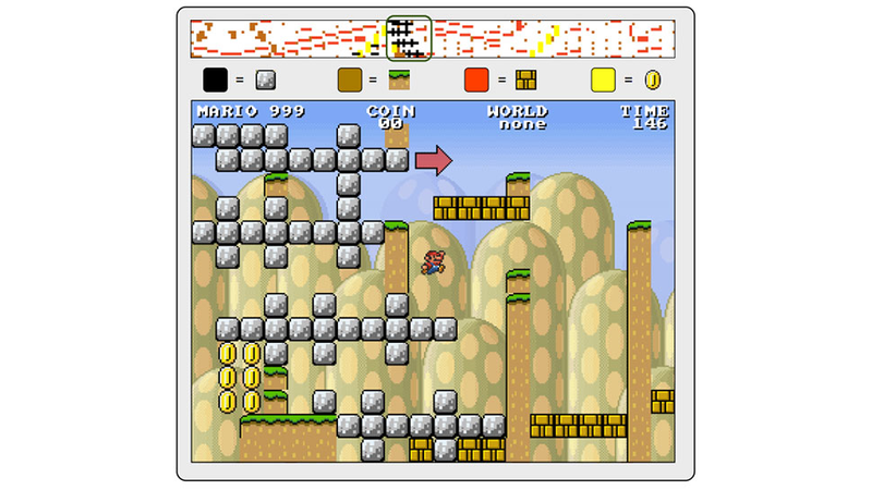 how to place end point in super mario bros level editor