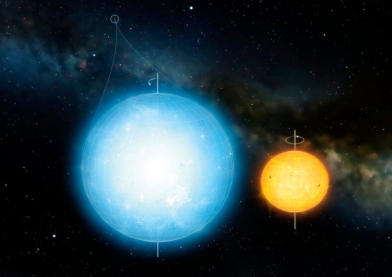 KIC 11145123 comparado con nuestro Sol. Foto: Mark A Garlick / Instituto Max Planck
