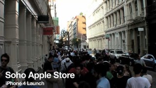 Illustration for article titled The Incredibly Slow, Incredibly Hot Soho iPhone 4 Line