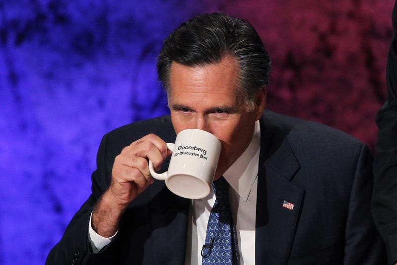 Drink. Drink up the attention, Mitt! (Justin Sullivan/Getty Images)