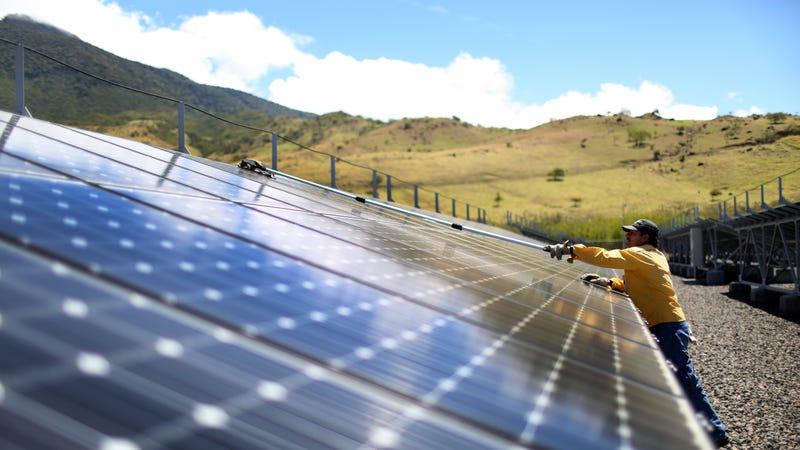 A solar park in Guanacaste, Costa Rica.