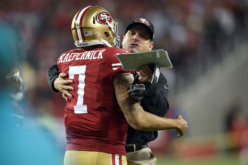 Jim Harbaugh in Time 100: America 'must celebrate' Colin Kaepernick
