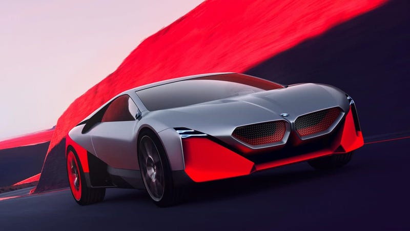 Illustration for article titled The 600 Horsepower BMW Vision M NEXT is BMW&#39;s Idea of a Hybrid Driver&#39;s Car of the Future