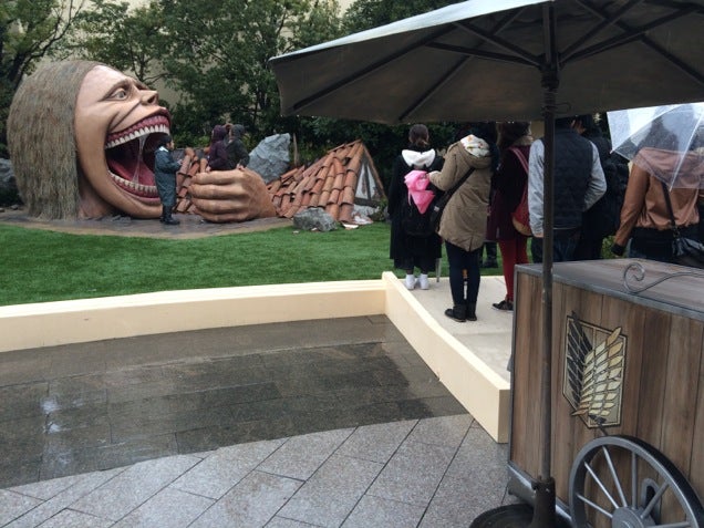 Attack on Titan Statues Are Eating Japanese Tourists