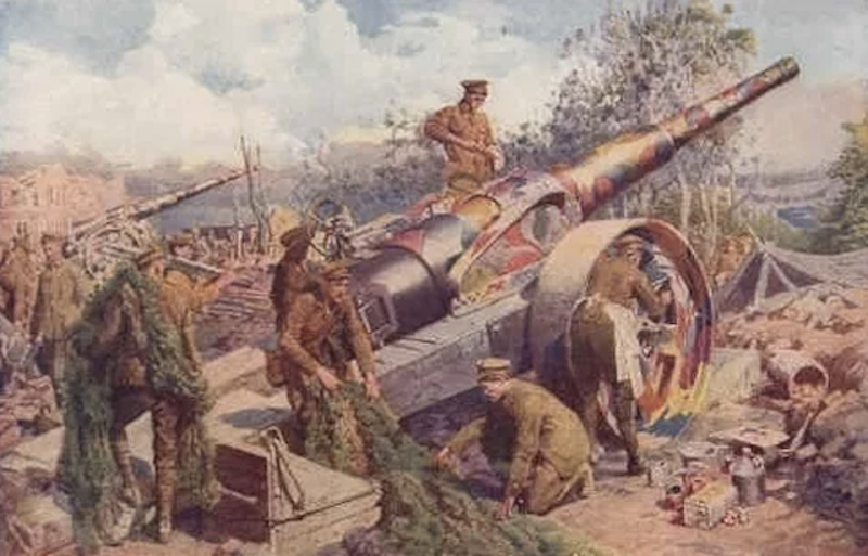 Image result for british heavy artillery ww1