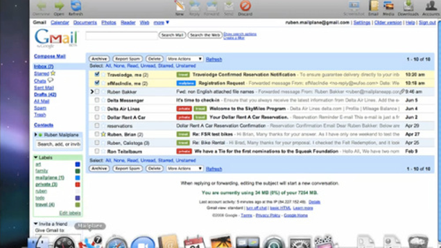 gmail client for mac os x