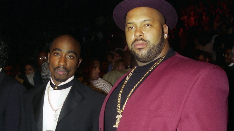 Tupac Shakur and Suge Knight (Jeff Kravitz/Getty Images)