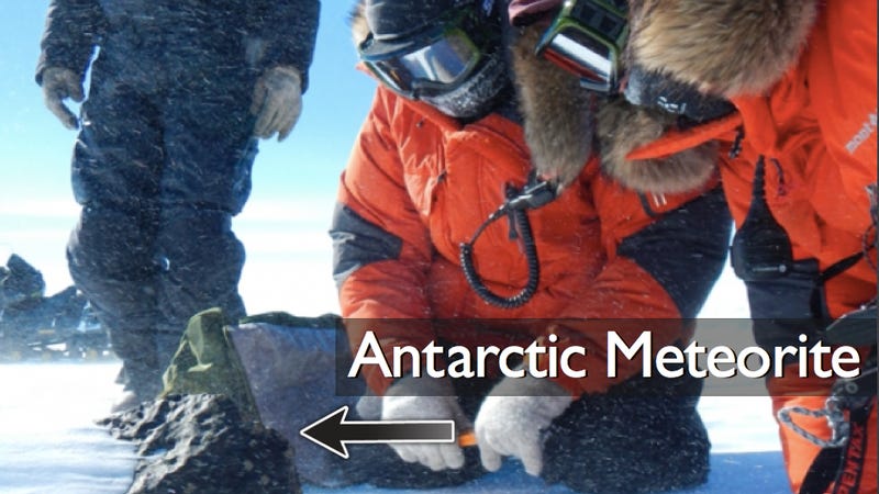 Illustration for article titled Meteorite discovered in Antarctica — what could go wrong?