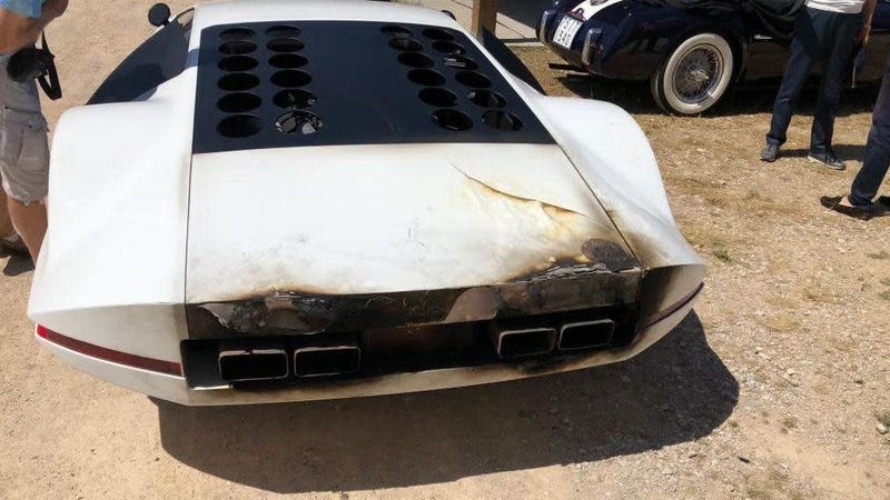 Illustration for article titled The Classic Ferrari 512S Modulo Concept Caught Fire In Monaco