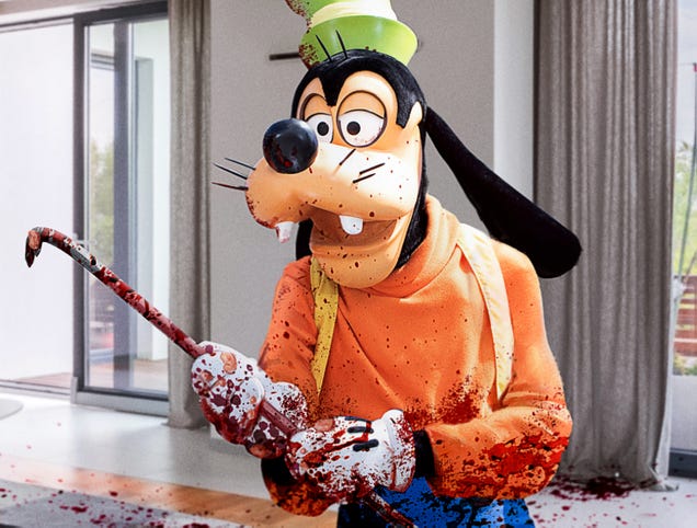 Goofy Mengalahkan Ron DeSantis Sampai Mati Dengan Linggis