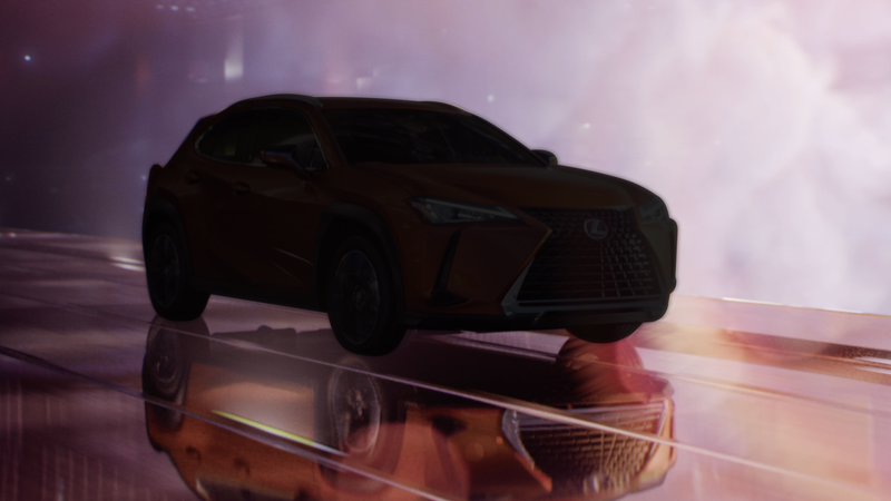 The Lexus UX crossover, which isn’t a performance variant, with a shadow over it. We just needed a photo.