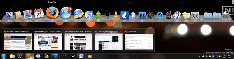 windows 7 taskbar for mac