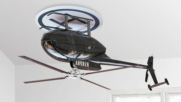 An Upside Down Helicopter Makes For One Bad-Ass Ceiling Fan