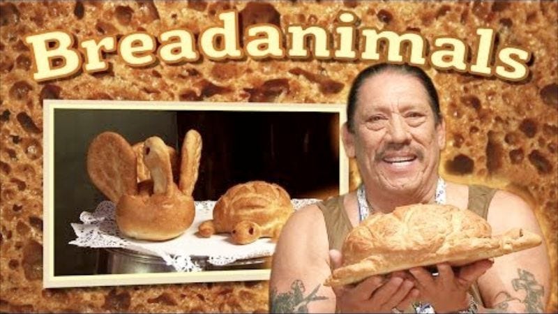 Illustration for article titled Danny Trejo exposes his soft, doughy underbelly in Danny Trejo’s Breadanimals