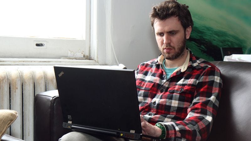 Illustration for article titled Area Man Gets Terrible Creative Juices Flowing
